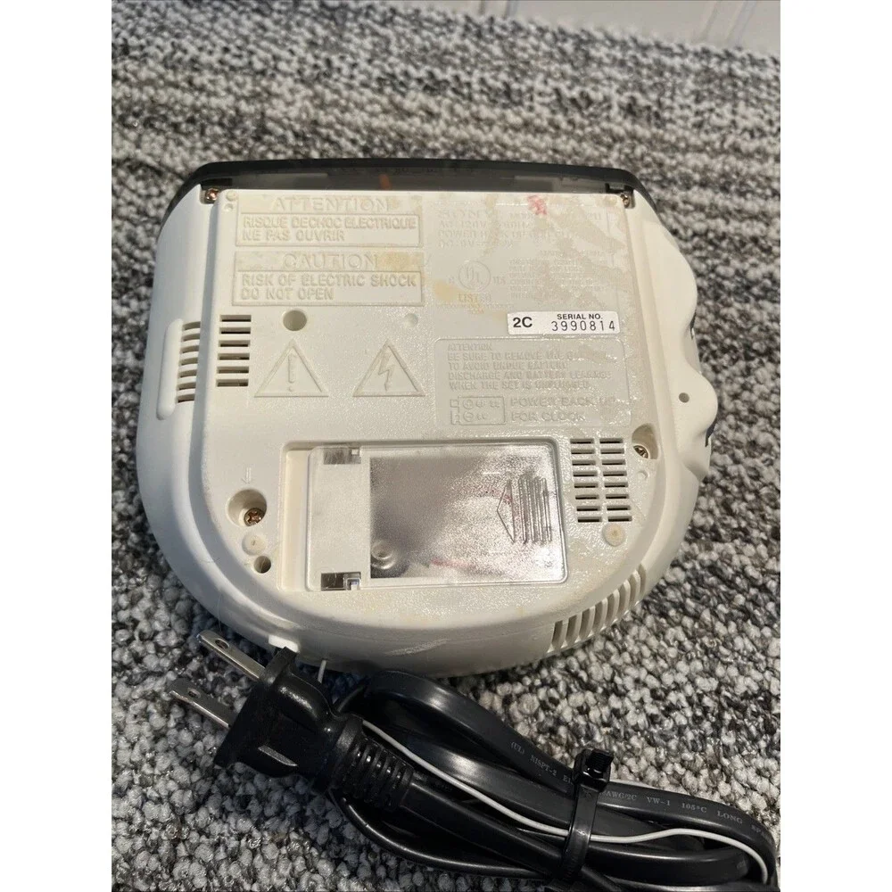 VTG Sony Dream Machine ICF-C211 FM/AM Alarm Clock Radio White Digital Working - Picture 7 of 12